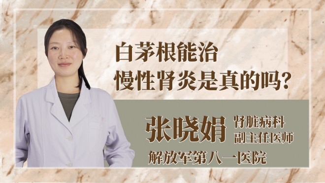 白茅根能治慢性腎炎是真的嗎？